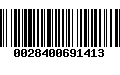 Código de Barras 0028400691413