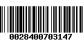 Código de Barras 0028400703147