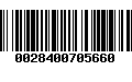 Código de Barras 0028400705660