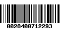 Código de Barras 0028400712293