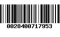 Código de Barras 0028400717953