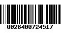 Código de Barras 0028400724517