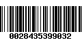 Código de Barras 0028435399032