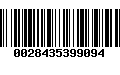 Código de Barras 0028435399094