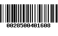 Código de Barras 0028500401608