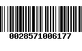 Código de Barras 0028571006177