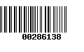 Código de Barras 00286138