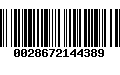 Código de Barras 0028672144389