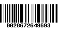 Código de Barras 0028672649693