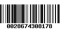 Código de Barras 0028674308178