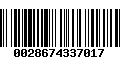 Código de Barras 0028674337017