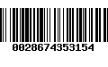 Código de Barras 0028674353154