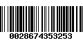 Código de Barras 0028674353253