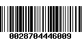 Código de Barras 0028704446009