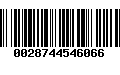 Código de Barras 0028744546066