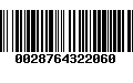 Código de Barras 0028764322060