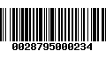 Código de Barras 0028795000234