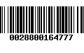 Código de Barras 0028800164777