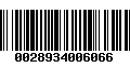 Código de Barras 0028934006066