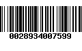 Código de Barras 0028934007599