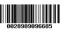 Código de Barras 0028989096685