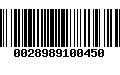 Código de Barras 0028989100450