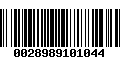 Código de Barras 0028989101044