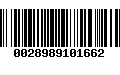 Código de Barras 0028989101662