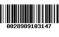 Código de Barras 0028989103147