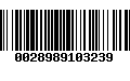 Código de Barras 0028989103239