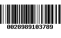 Código de Barras 0028989103789