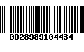 Código de Barras 0028989104434