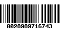 Código de Barras 0028989716743