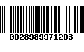 Código de Barras 0028989971203