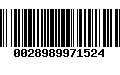 Código de Barras 0028989971524