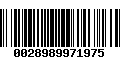 Código de Barras 0028989971975