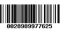 Código de Barras 0028989977625