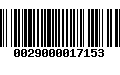 Código de Barras 0029000017153