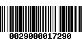 Código de Barras 0029000017290