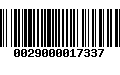 Código de Barras 0029000017337