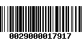 Código de Barras 0029000017917