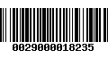 Código de Barras 0029000018235