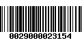 Código de Barras 0029000023154