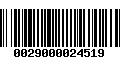 Código de Barras 0029000024519