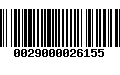 Código de Barras 0029000026155