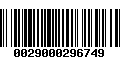 Código de Barras 0029000296749