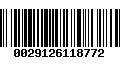 Código de Barras 0029126118772