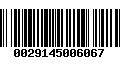 Código de Barras 0029145006067