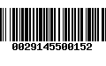 Código de Barras 0029145500152