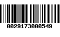 Código de Barras 0029173000549